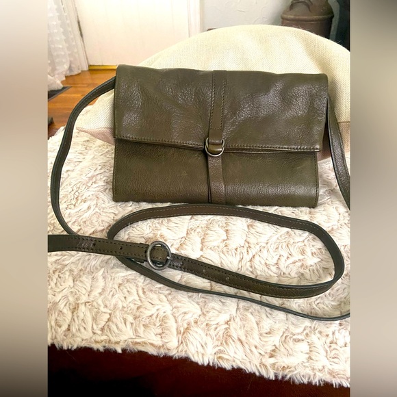 Lucky Brand Bags Lucky Brand Army Green Cross Body Purse Poshmark